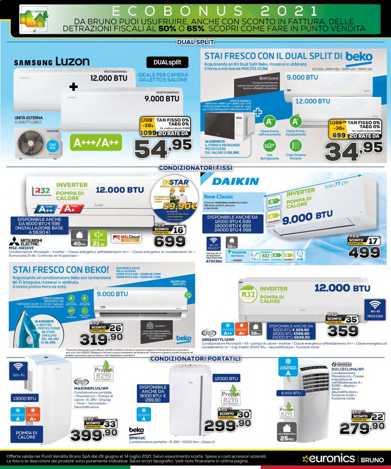 Volantino Euronics - 28/6/2021 - 14/7/2021. Pagina 7