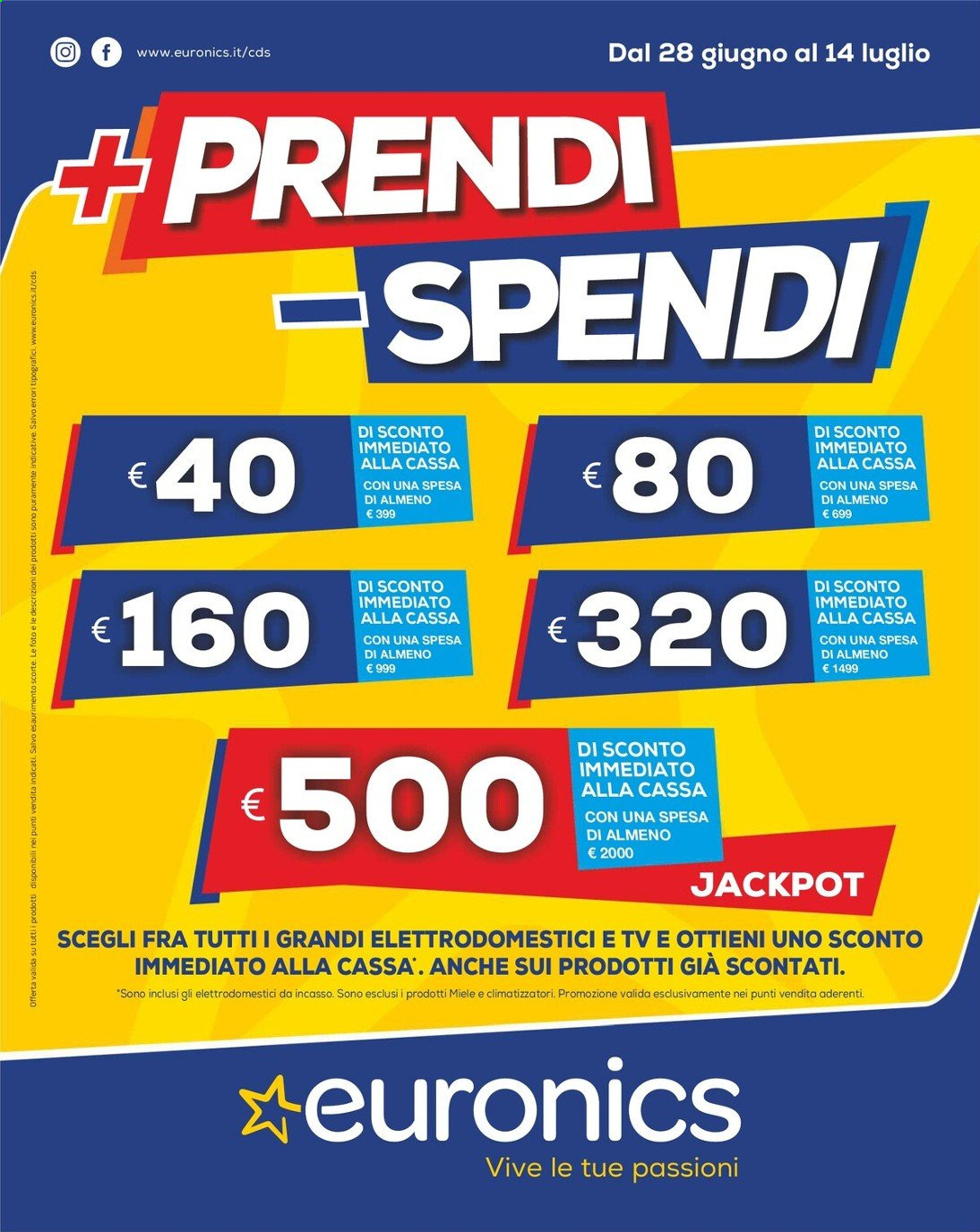 Volantino Euronics - 28/6/2021 - 14/7/2021. Pagina 1