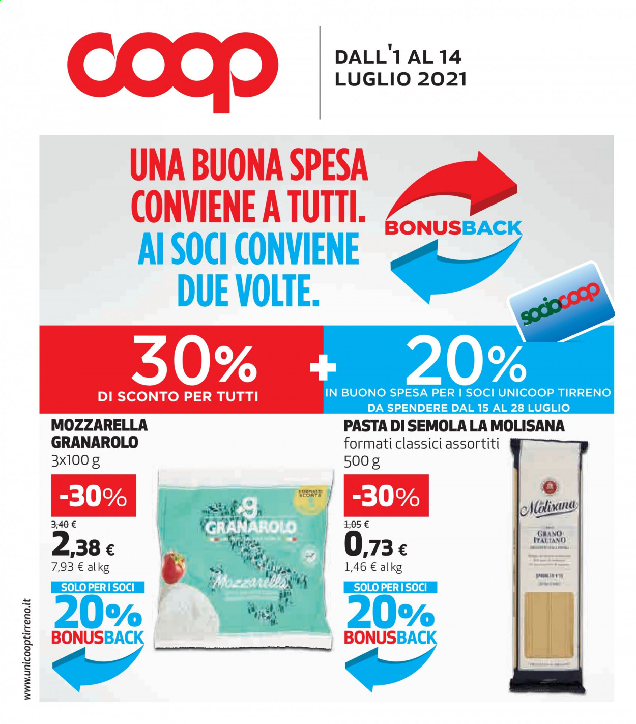 Volantino Coop - 1/7/2021 - 14/7/2021. Pagina 1