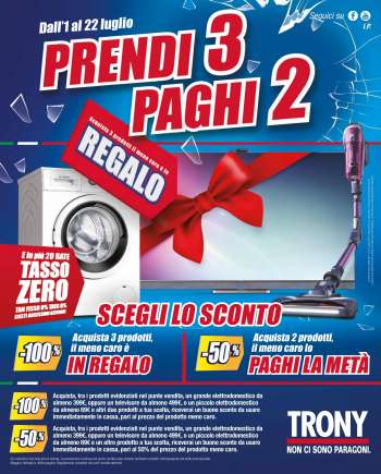 Volantino Trony - 1.7.2021 - 22.7.2021.