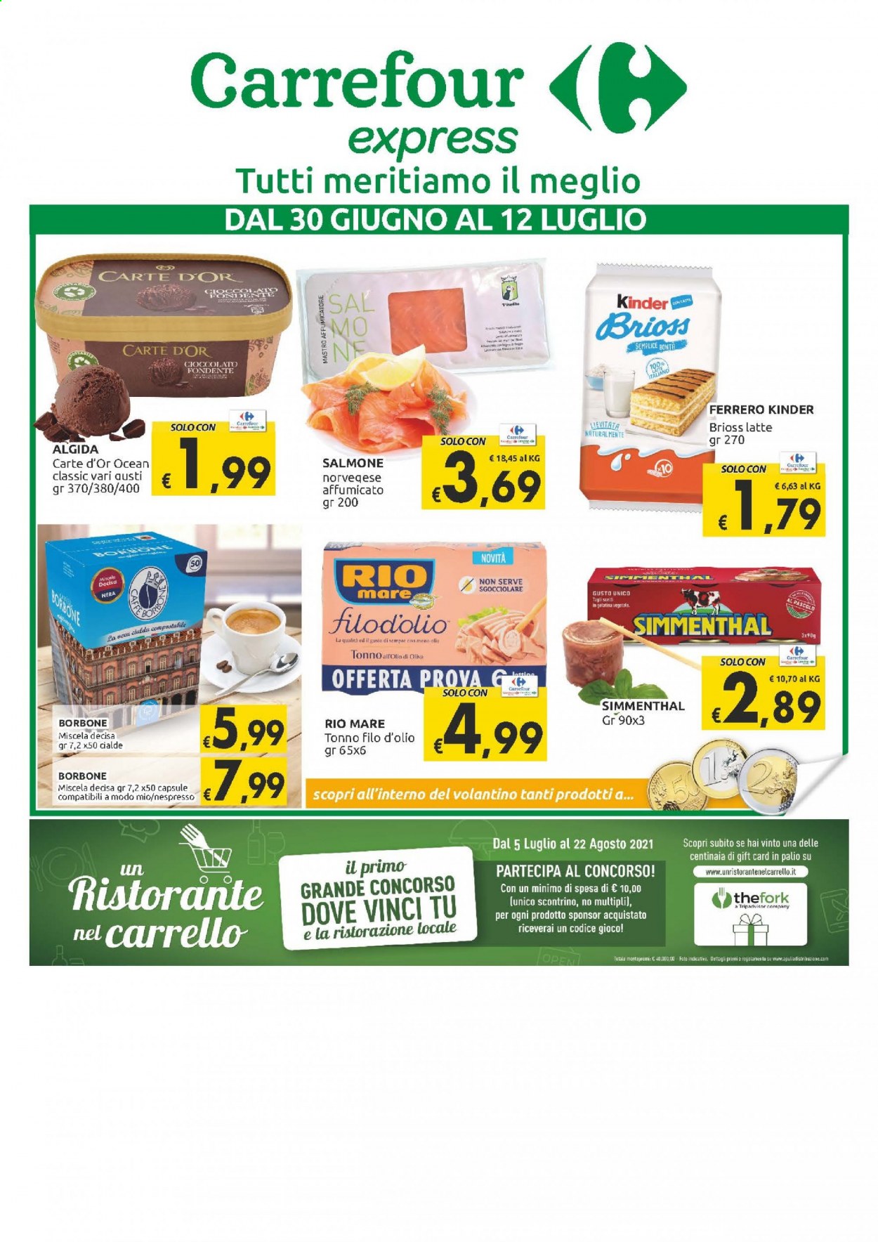 Volantino Carrefour - 30/6/2021 - 12/7/2021. Pagina 1