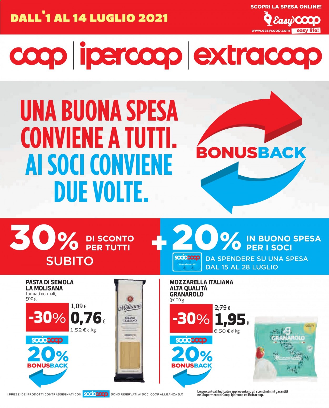 Volantino Coop - 1/7/2021 - 14/7/2021. Pagina 1