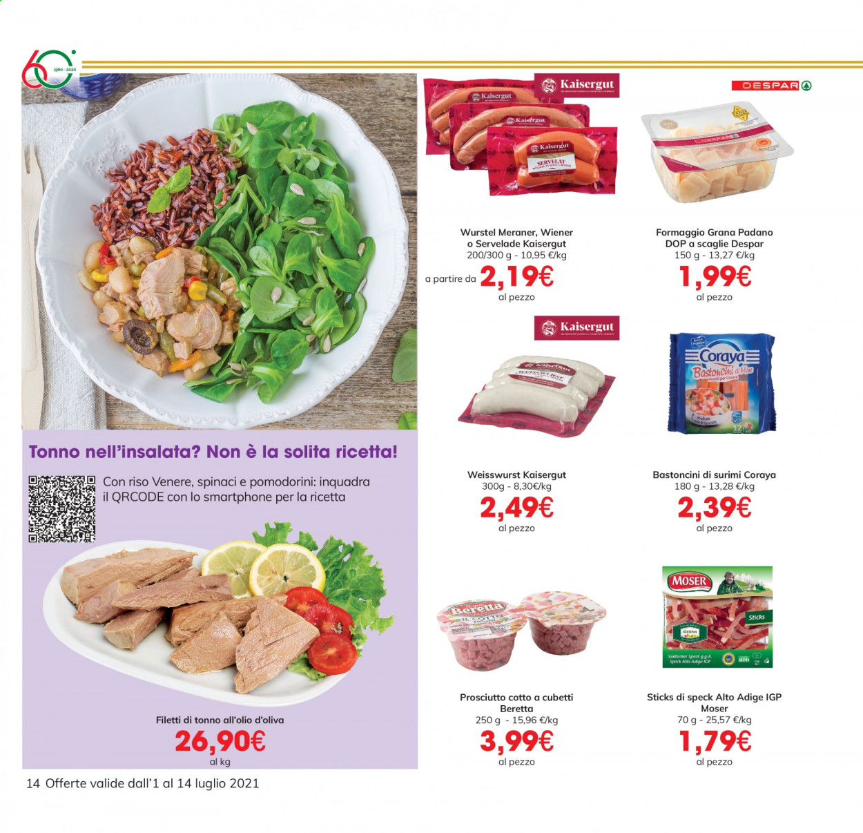 Volantino Eurospar - 1/7/2021 - 14/7/2021. Pagina 14