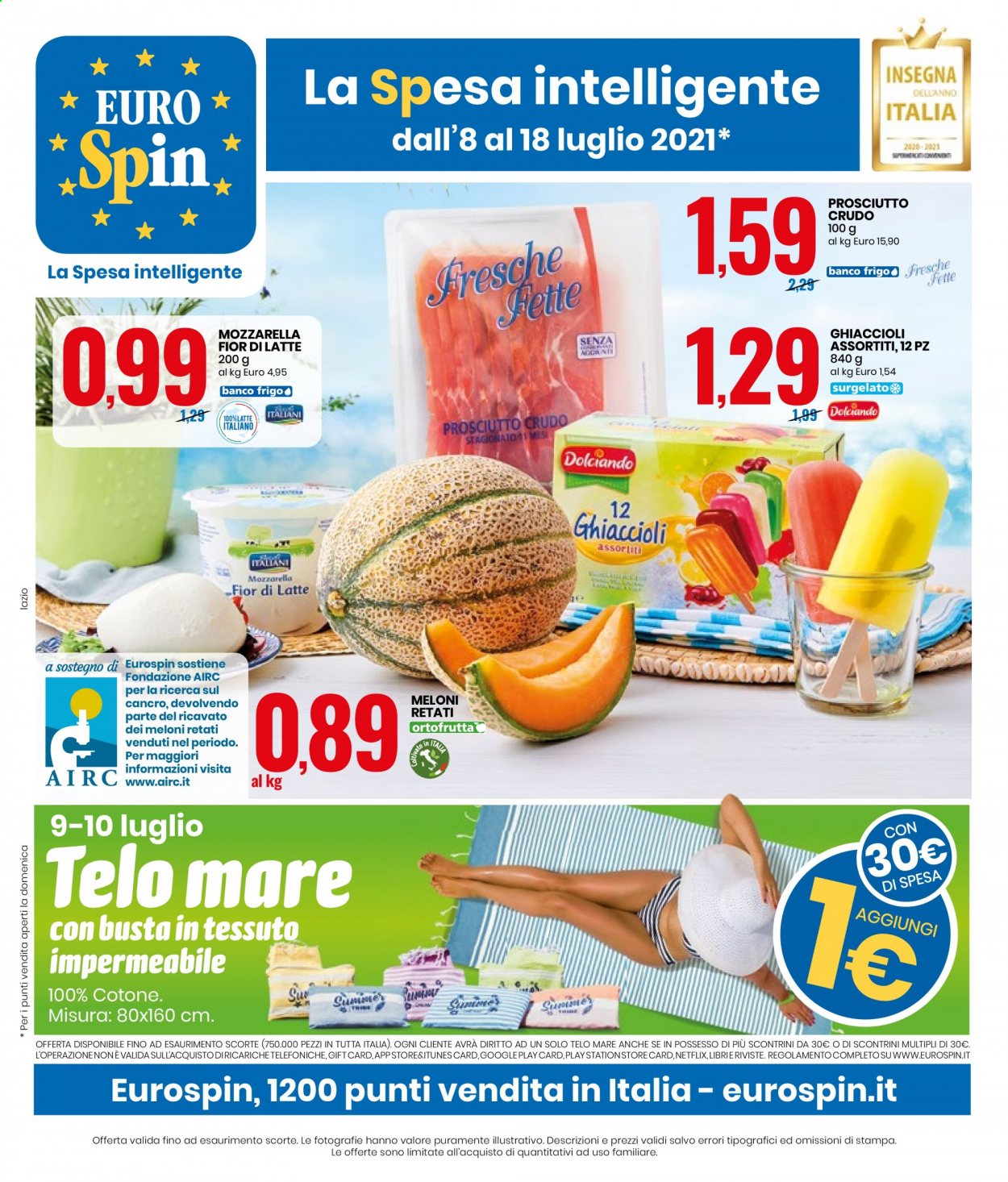 Volantino EuroSpin - 8/7/2021 - 18/7/2021. Pagina 1