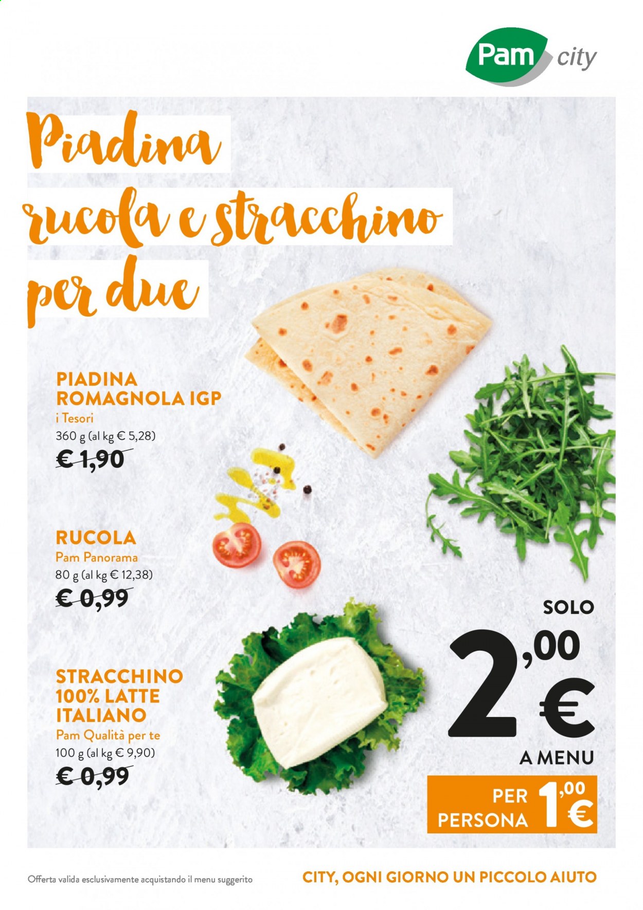 Leták Pam city. Strana 1