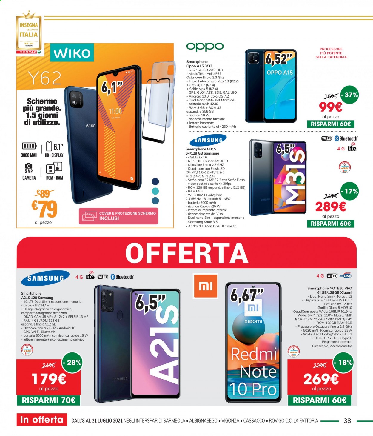 Volantino Interspar - 8/7/2021 - 21/7/2021. Pagina 38