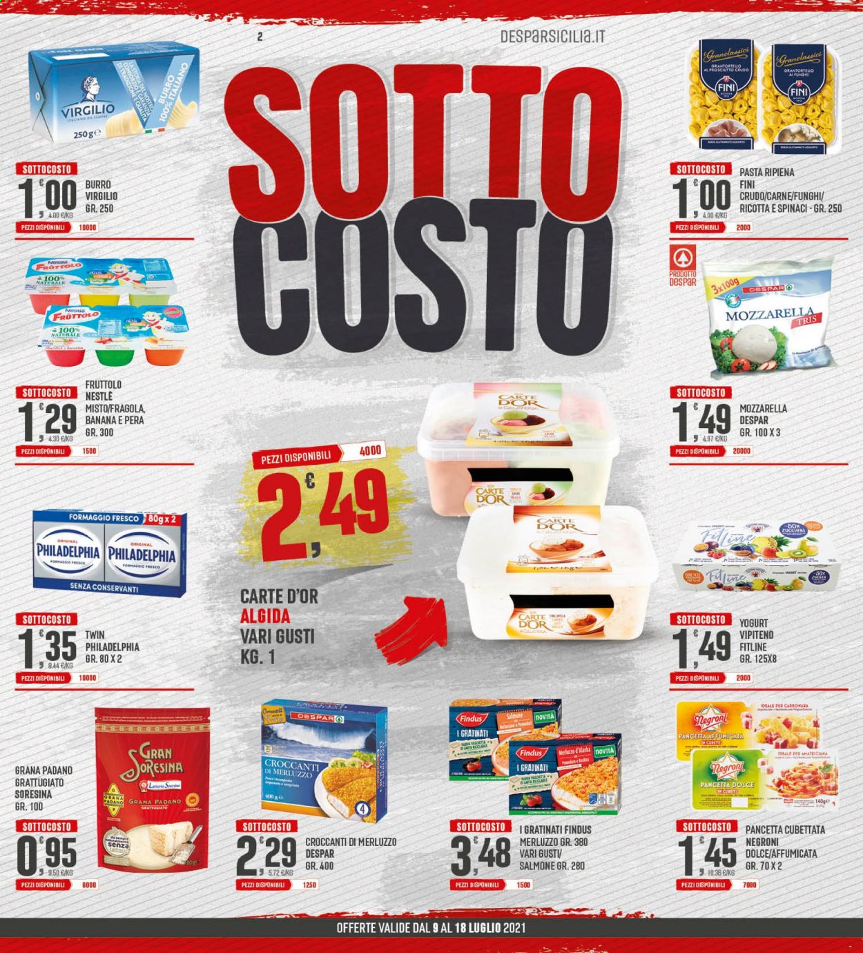 Volantino Eurospar - 9/7/2021 - 18/7/2021. Pagina 2