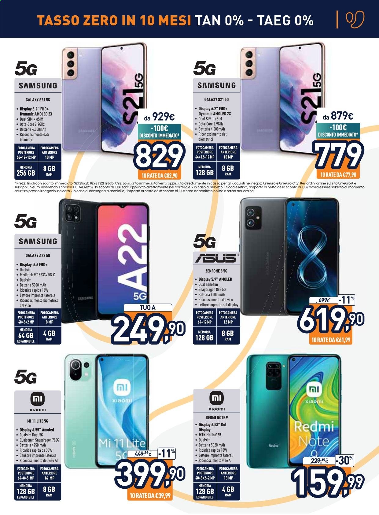 Volantino Unieuro - 12/7/2021 - 22/7/2021. Pagina 7