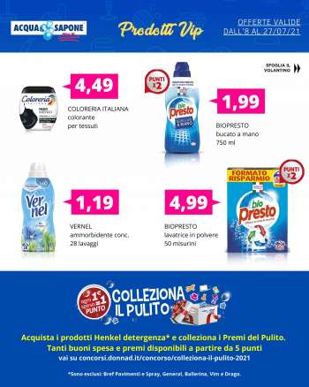 Volantino Acqua & Sapone - 8.7.2021 - 27.7.2021.
