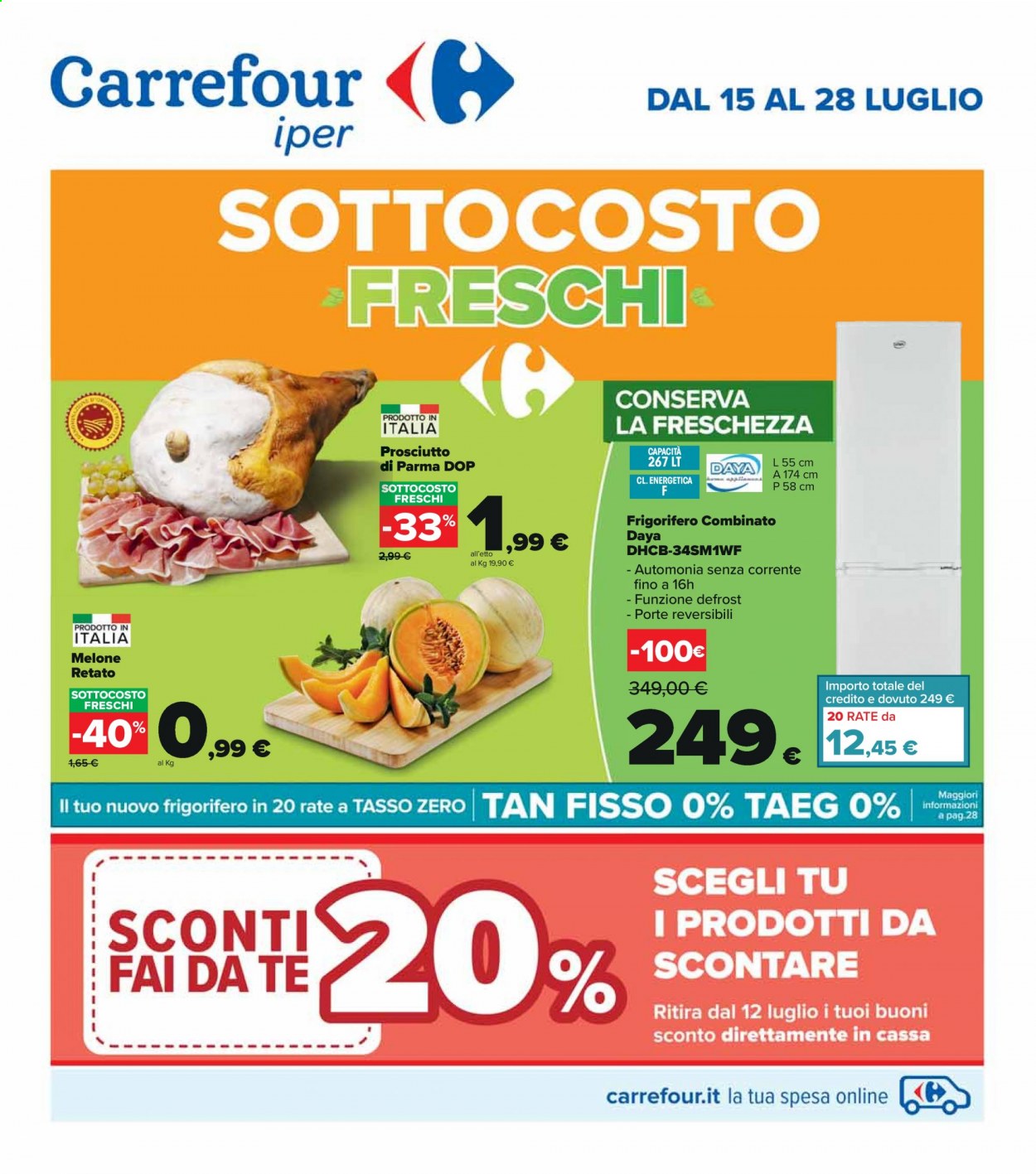 Volantino Carrefour - 15/7/2021 - 28/7/2021. Pagina 1