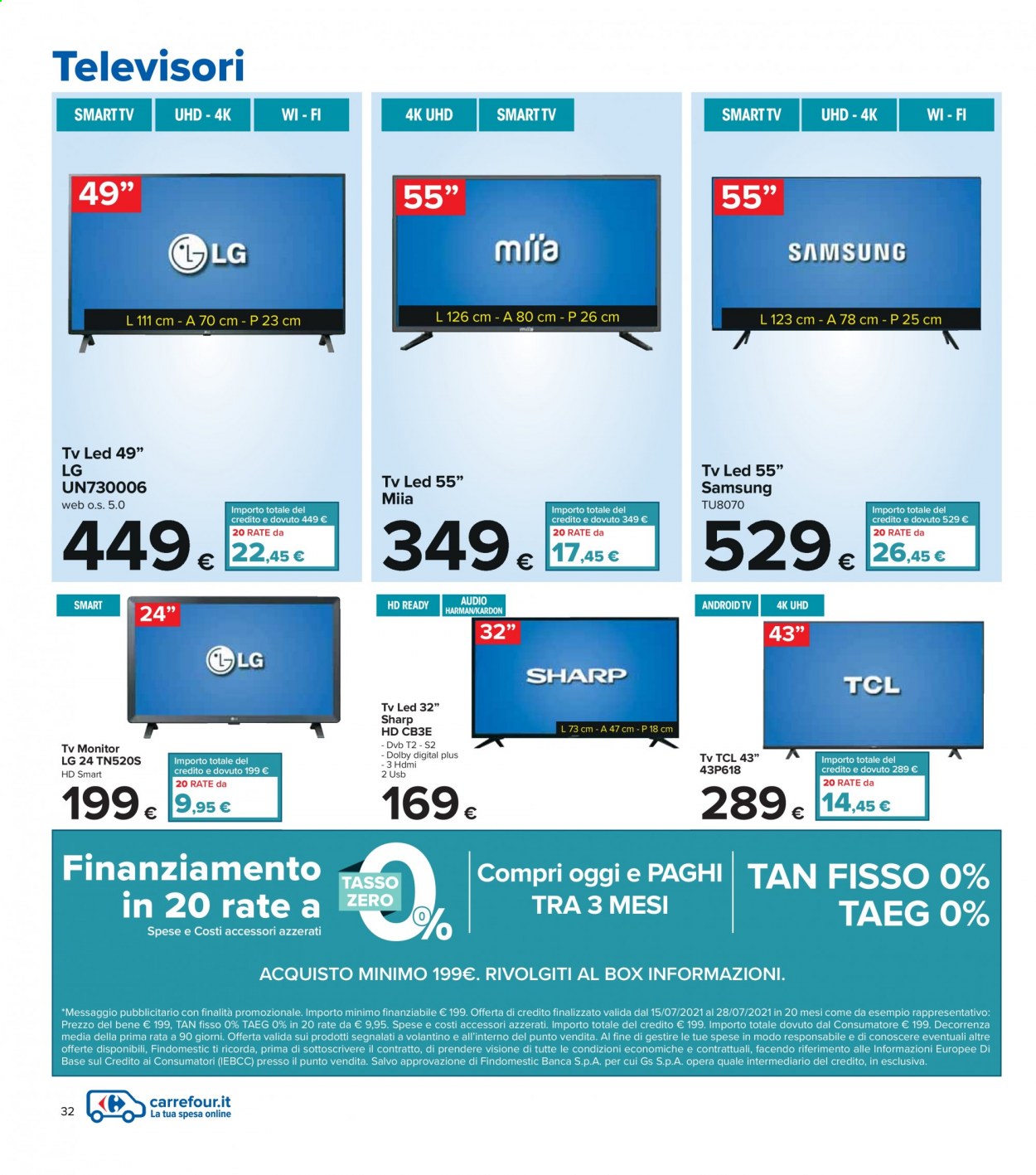 Volantino Carrefour - 15/7/2021 - 28/7/2021. Pagina 32