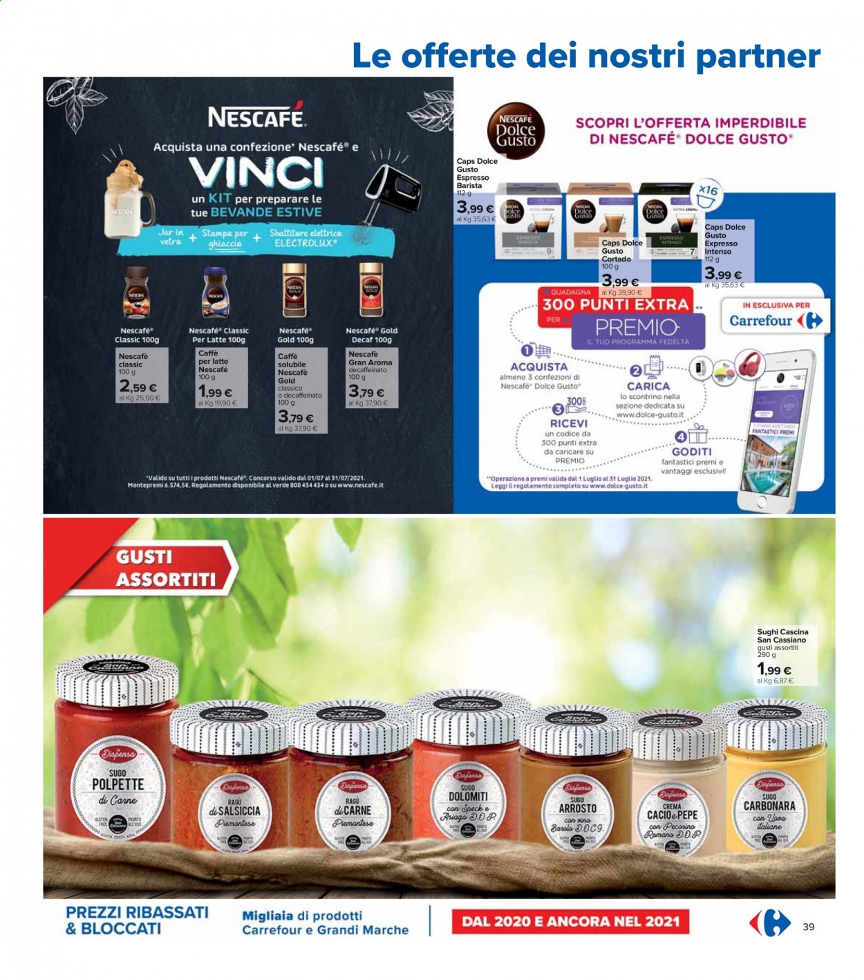 Volantino Carrefour - 15/7/2021 - 28/7/2021. Pagina 39