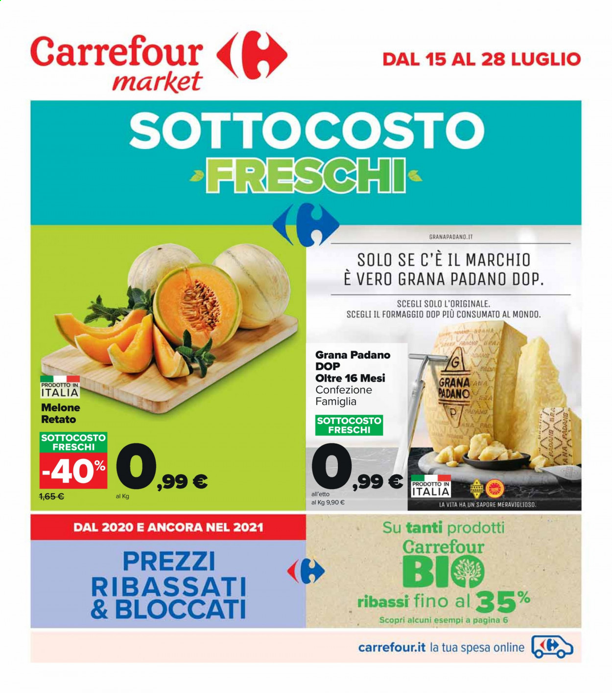 Volantino Carrefour - 15/7/2021 - 28/7/2021. Pagina 1