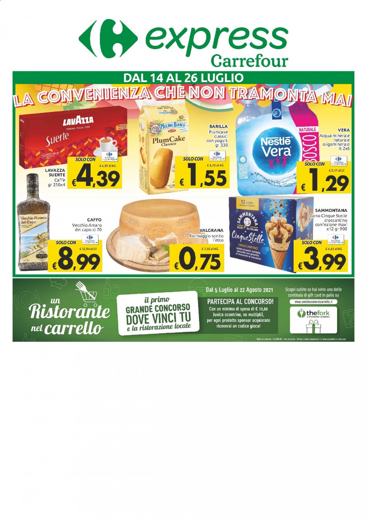 Volantino Carrefour - 14/7/2021 - 26/7/2021. Pagina 1