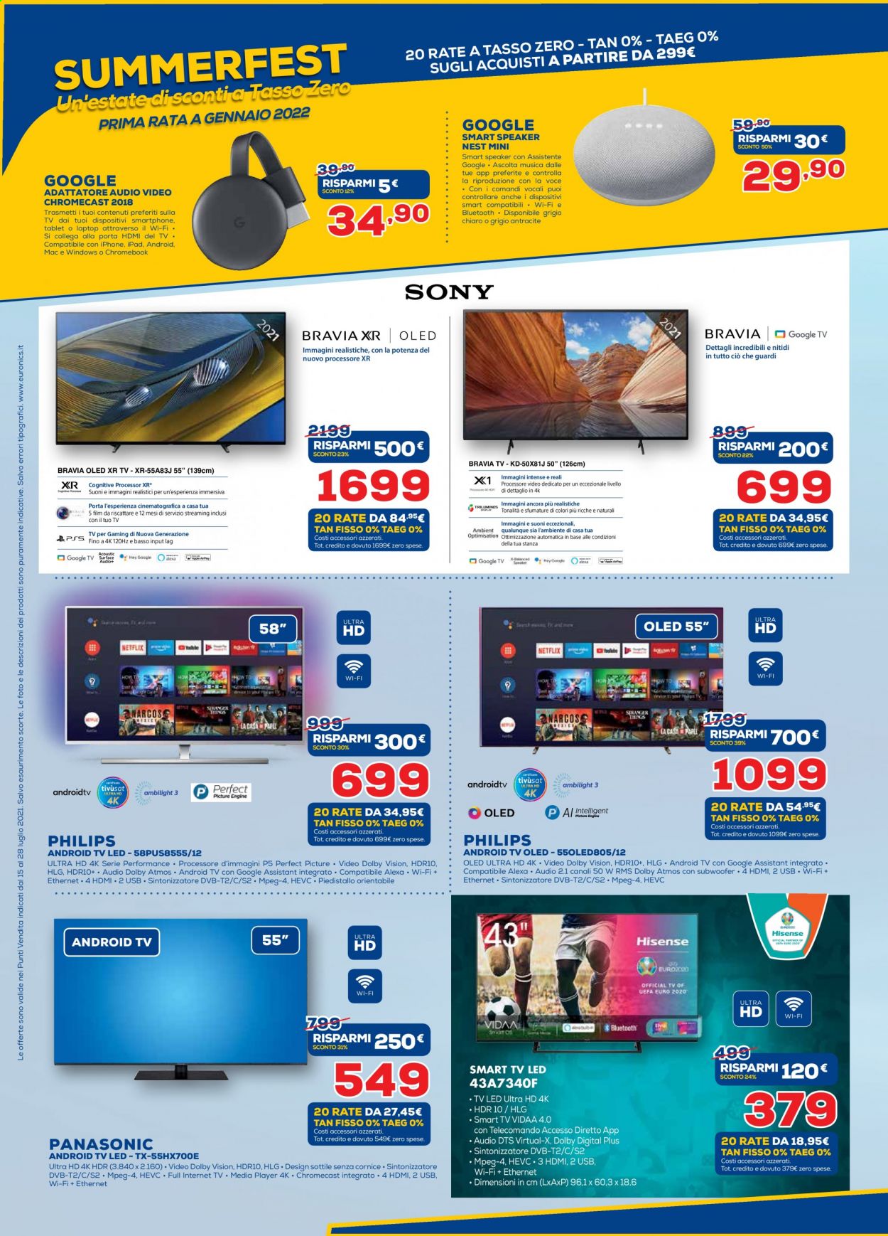 Volantino Euronics - 15/7/2021 - 28/7/2021. Pagina 2