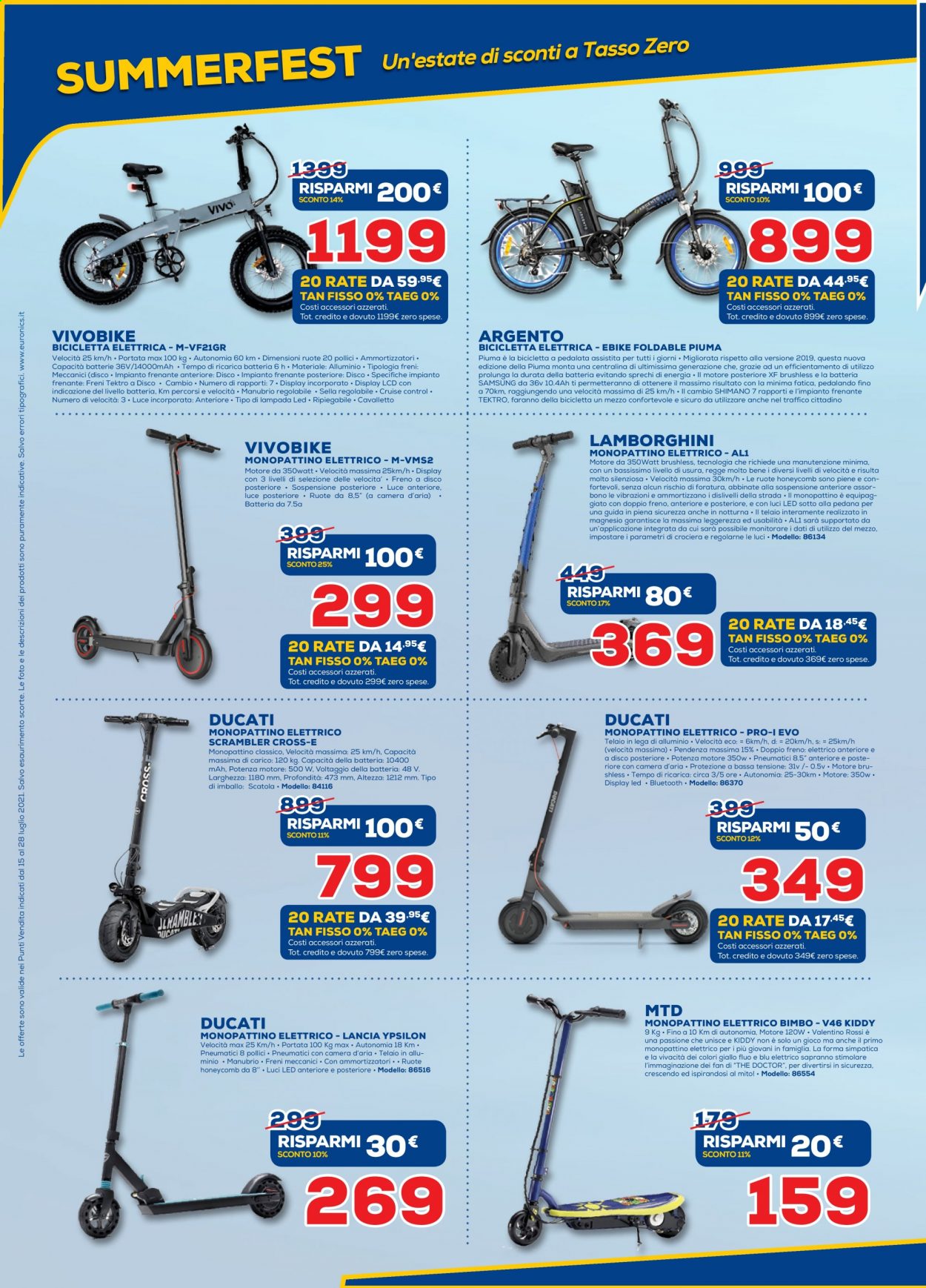 Volantino Euronics - 15/7/2021 - 28/7/2021. Pagina 10