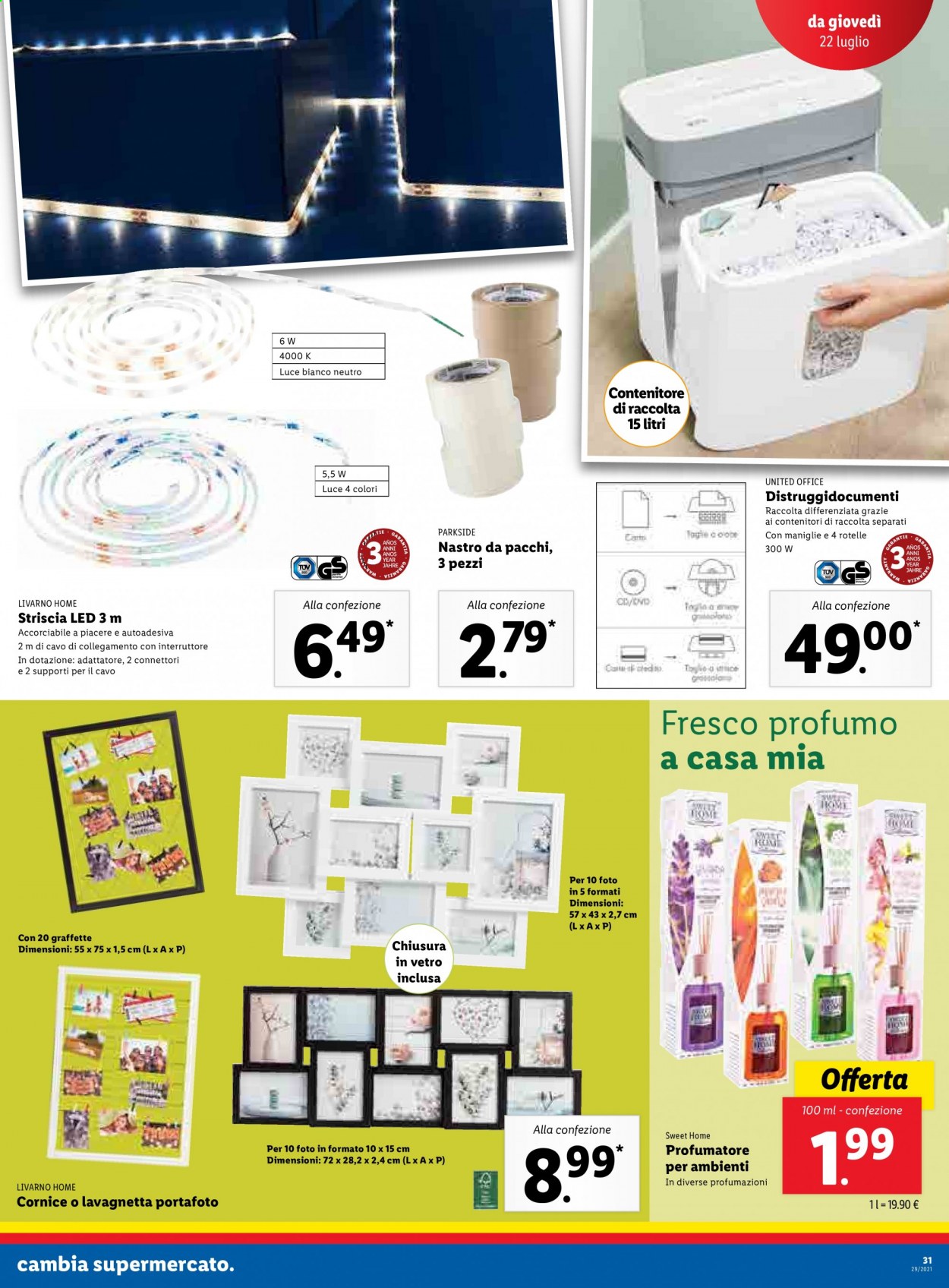 Volantino Lidl - 19/7/2021 - 25/7/2021. Pagina 31