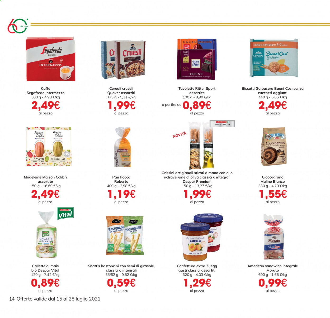 Volantino Eurospar - 15/7/2021 - 28/7/2021. Pagina 14