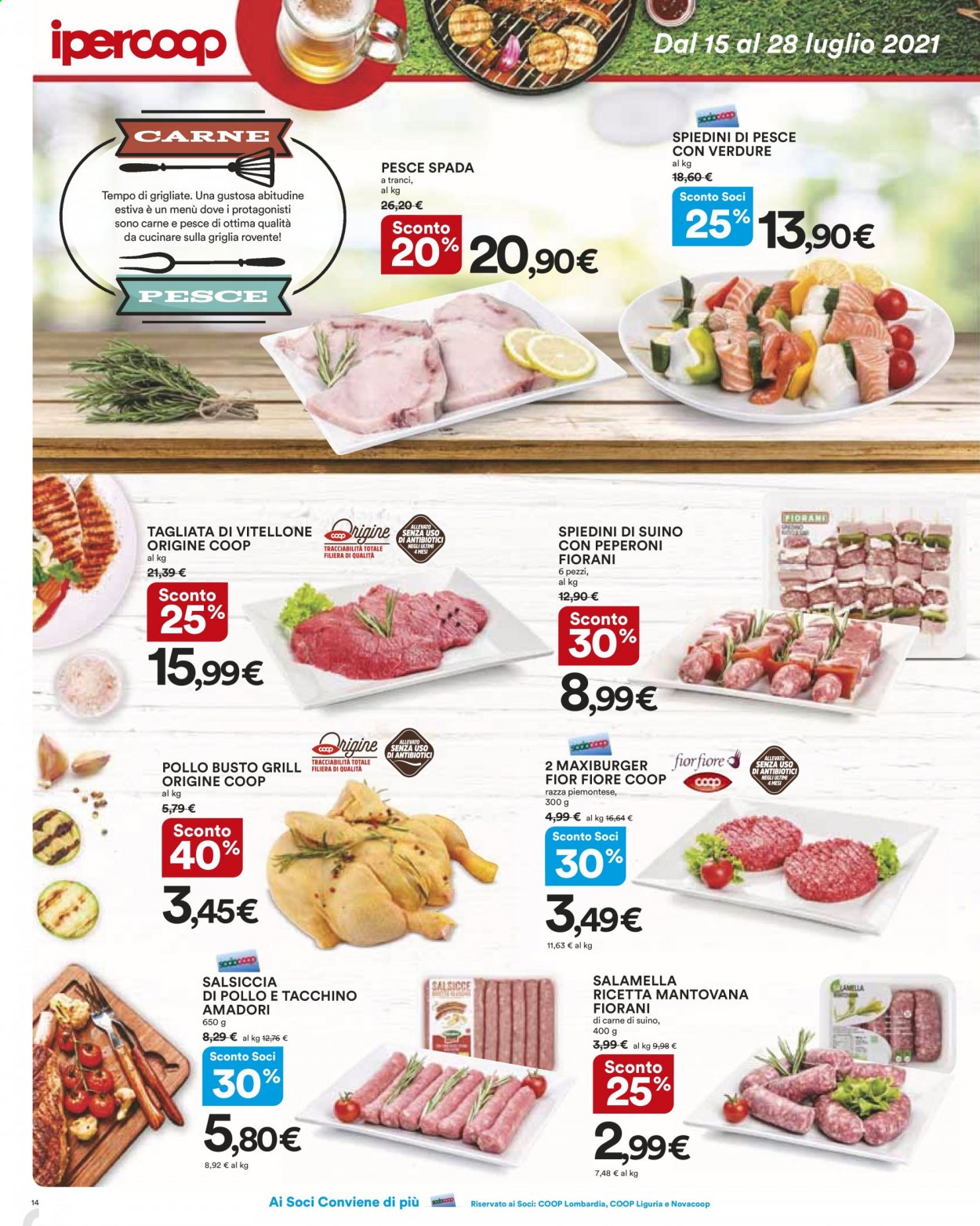 Volantino Coop - 15/7/2021 - 28/7/2021. Pagina 14