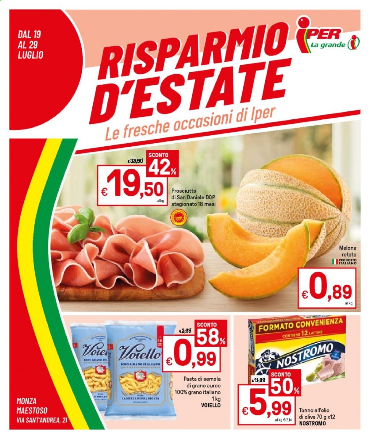 Volantino Iper, La grande i - 19/7/2021 - 1/8/2021. Pagina 1