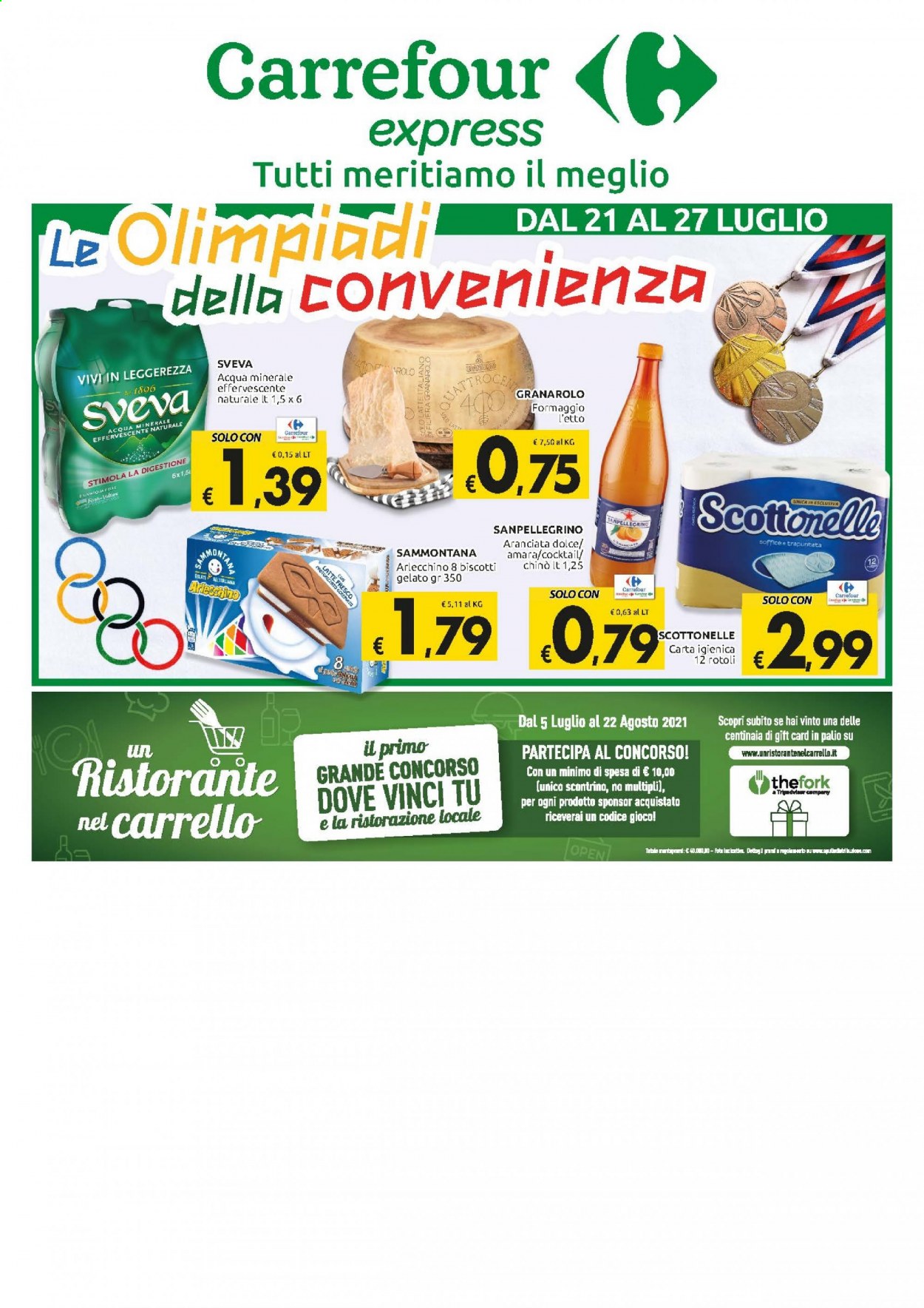 Volantino Carrefour - 21/7/2021 - 27/7/2021. Pagina 1