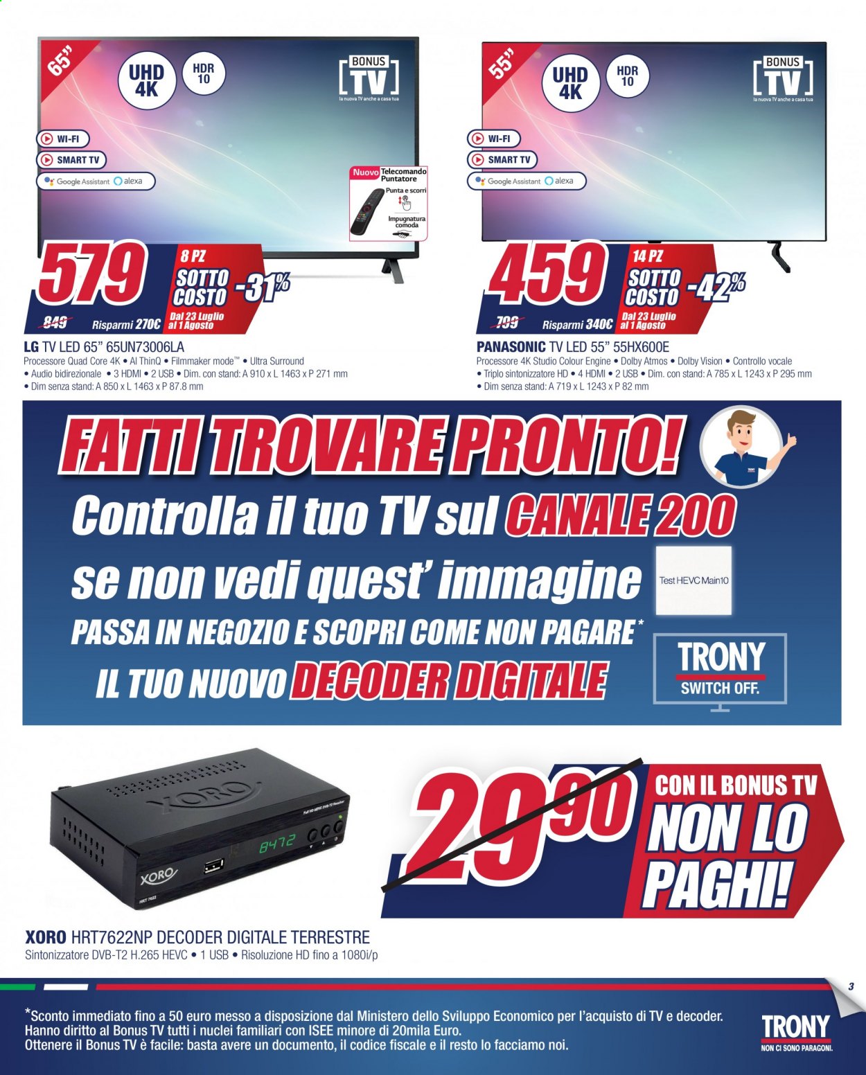 Volantino Trony - 23/7/2021 - 1/8/2021. Pagina 3