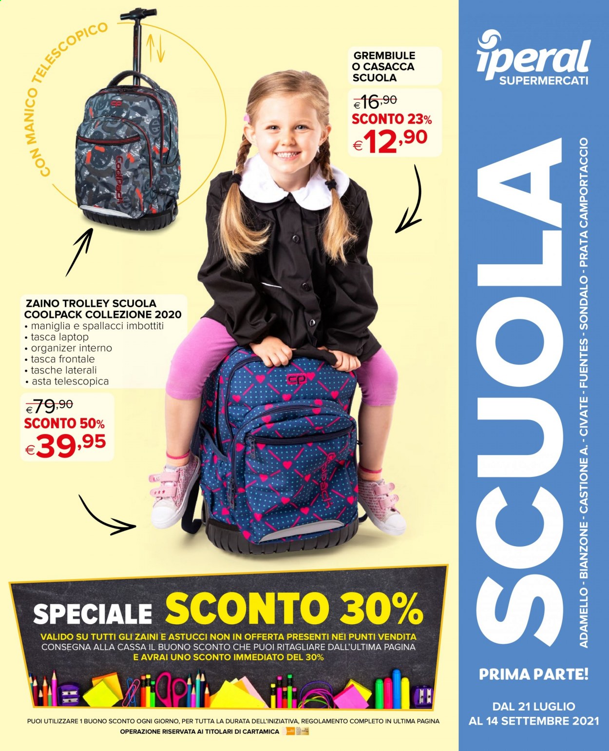 Volantino Iperal - 21/7/2021 - 14/9/2021. Pagina 1