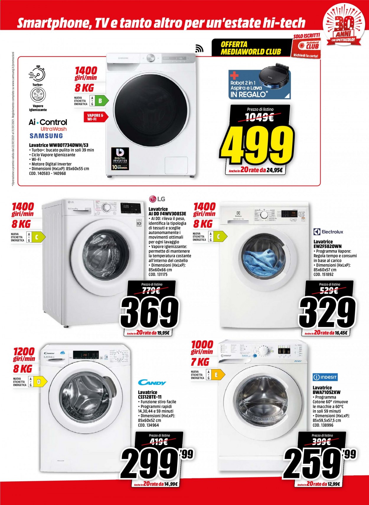 Volantino MediaWorld - 22/7/2021 - 31/7/2021. Pagina 19