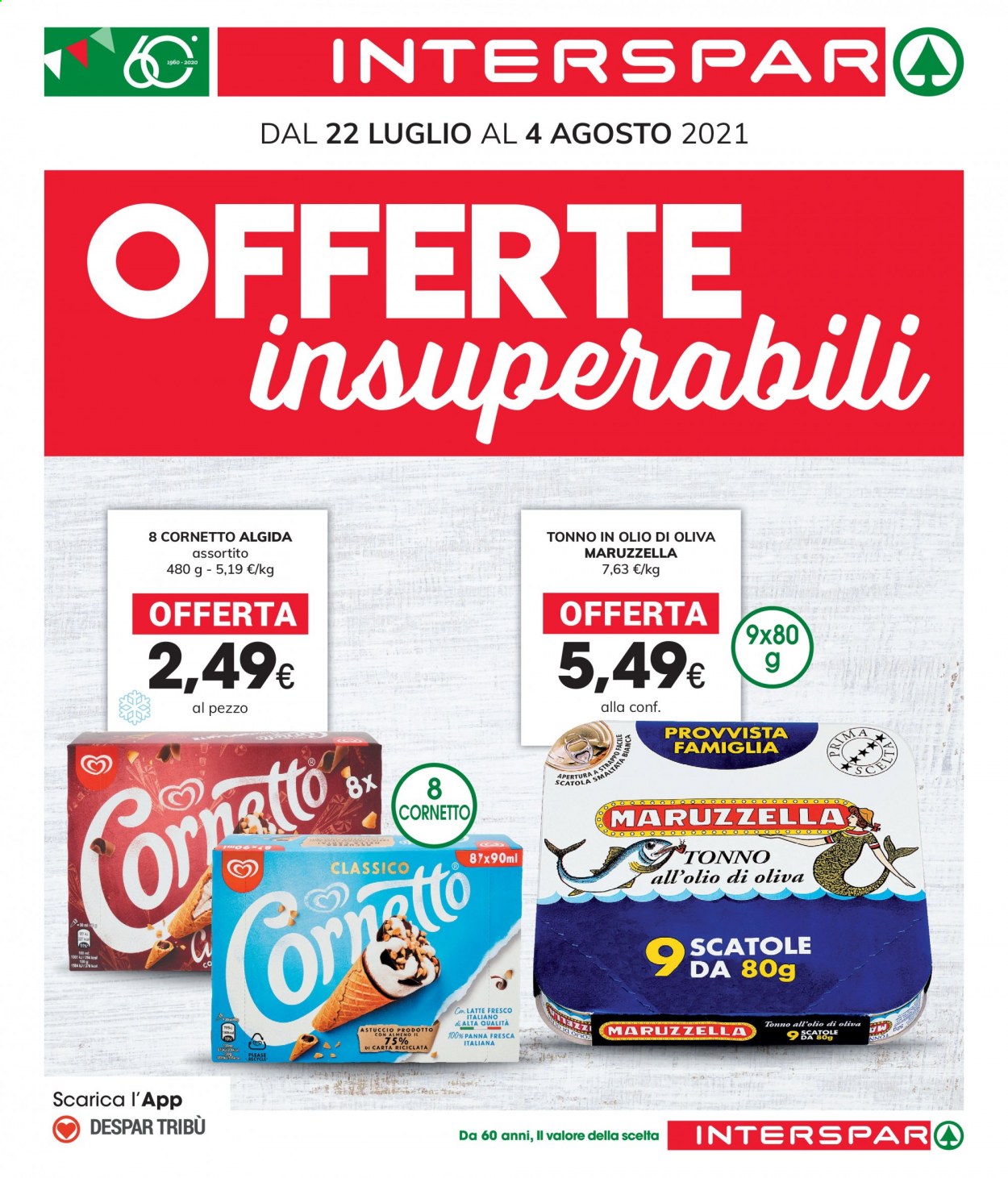 Volantino Interspar - 22/7/2021 - 4/8/2021. Pagina 1