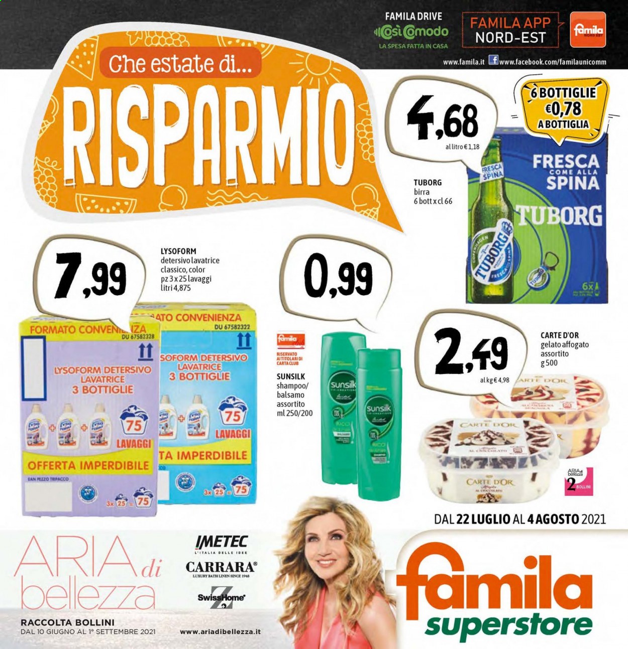 Volantino Famila - 22/7/2021 - 4/8/2021. Pagina 1