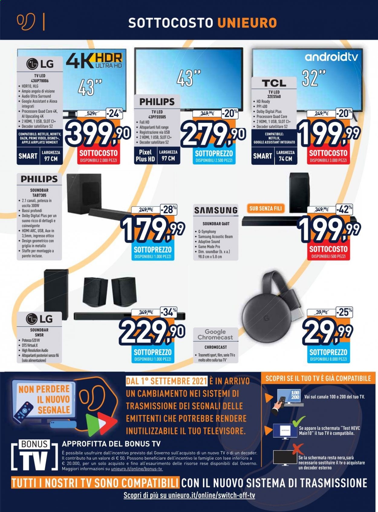Volantino Unieuro - 23/7/2021 - 1/8/2021. Pagina 4