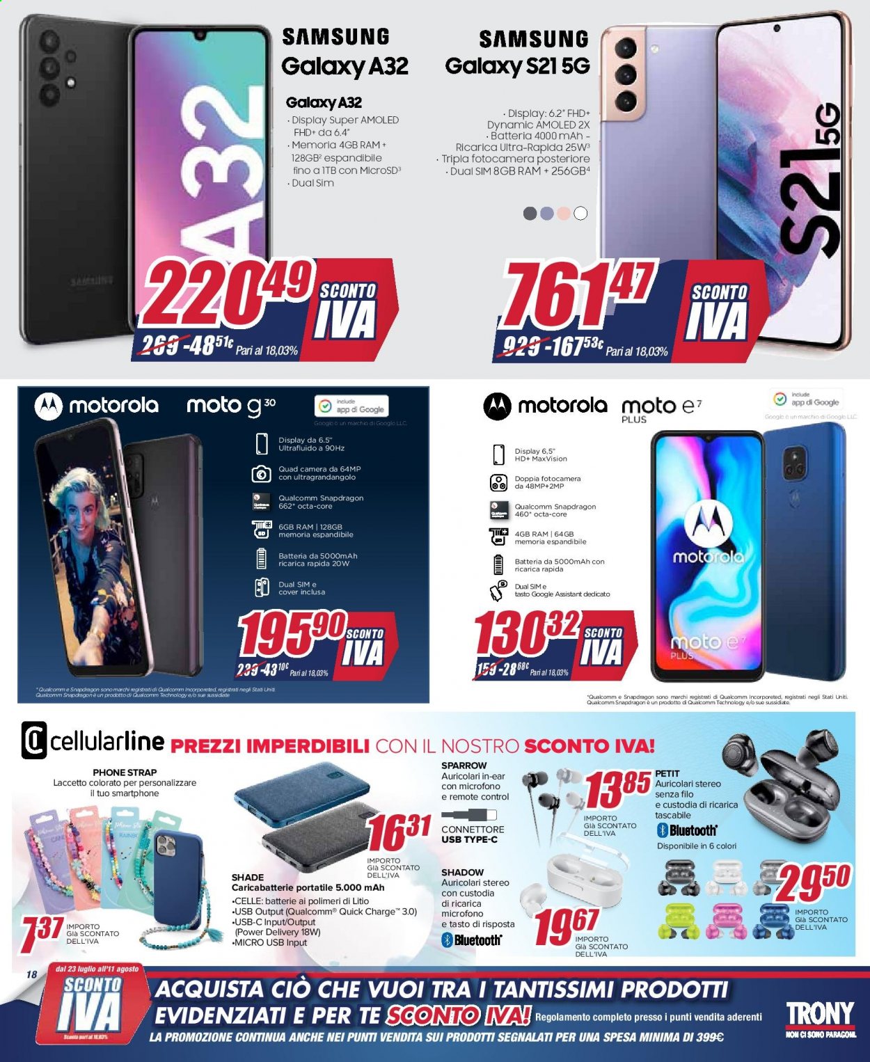 Volantino Trony - 23/7/2021 - 11/8/2021. Pagina 18