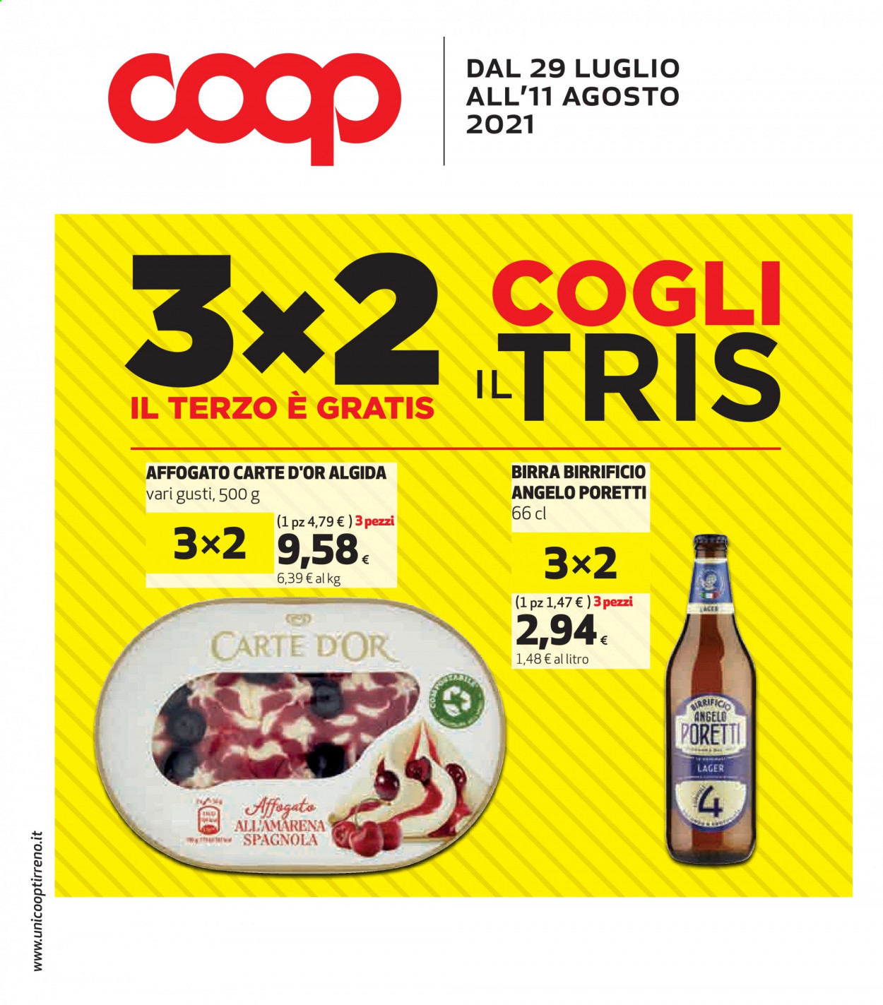 Volantino Coop - 29/7/2021 - 11/8/2021. Pagina 1