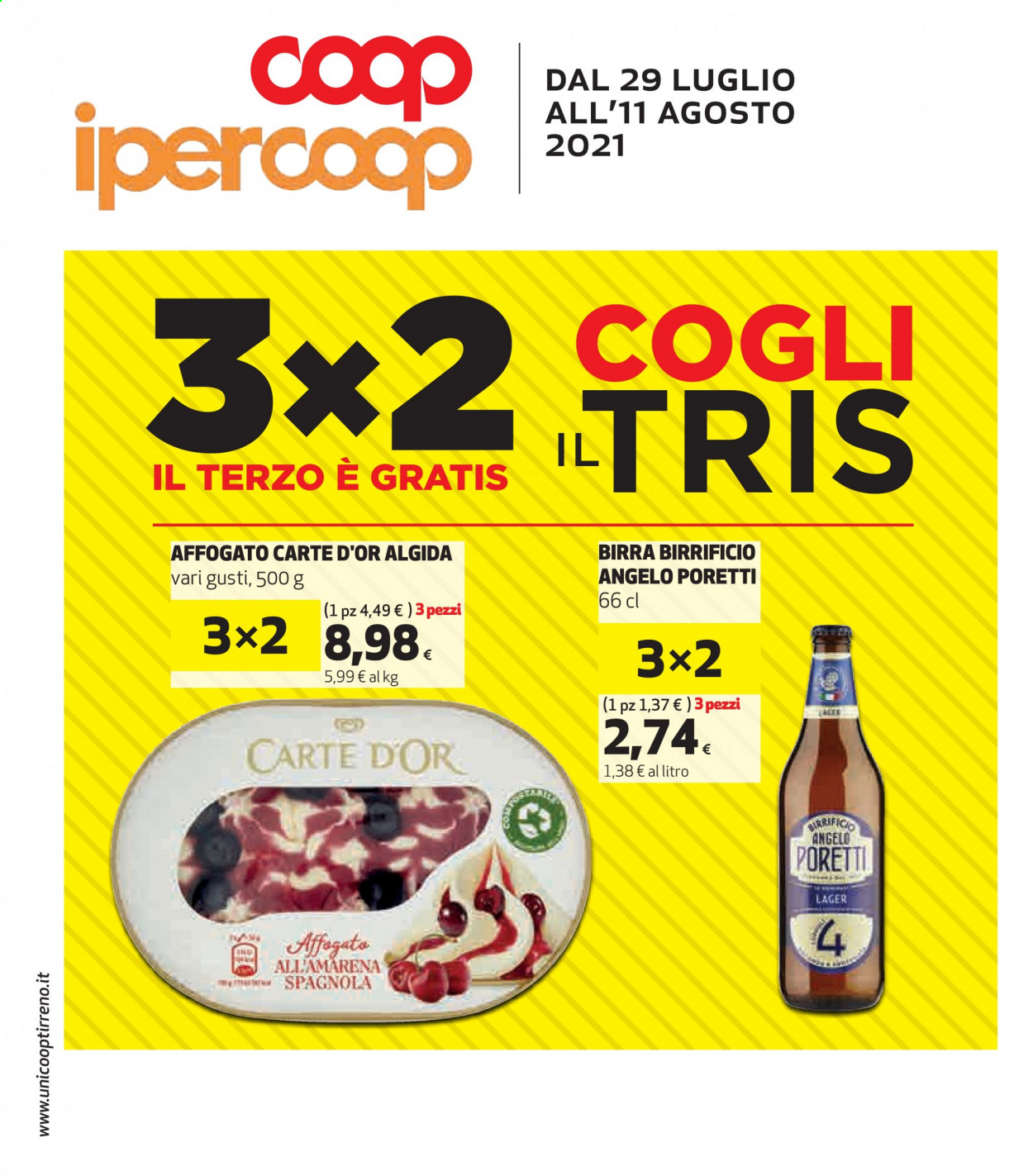 Volantino Coop - 29/7/2021 - 11/8/2021. Pagina 1