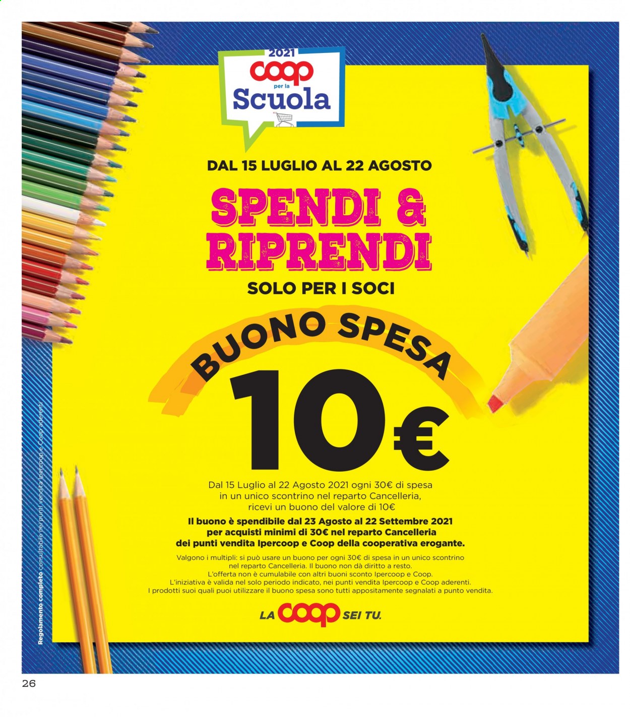 Volantino Coop - 29/7/2021 - 11/8/2021. Pagina 26