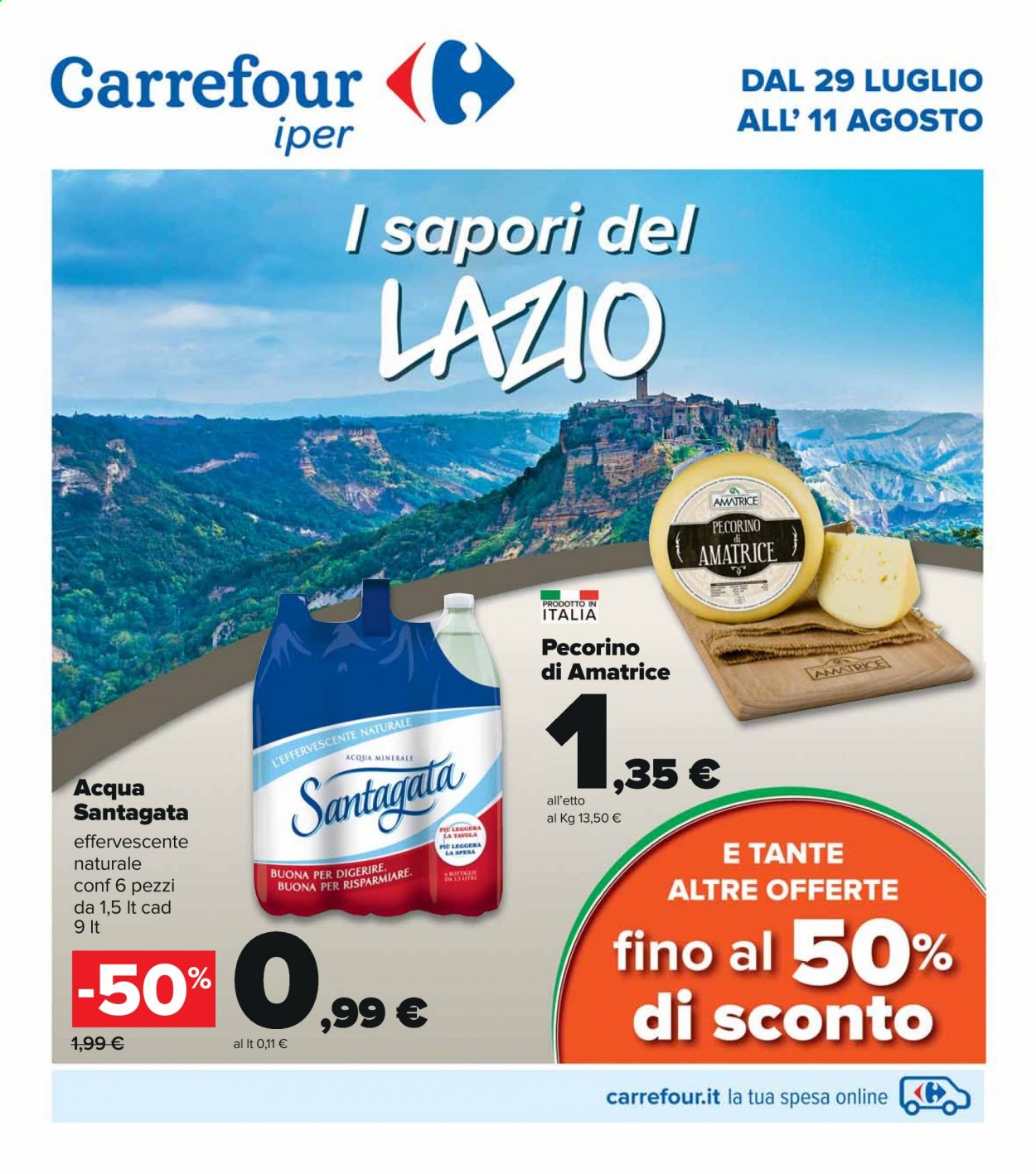 Volantino Carrefour - 29/7/2021 - 11/8/2021. Pagina 1