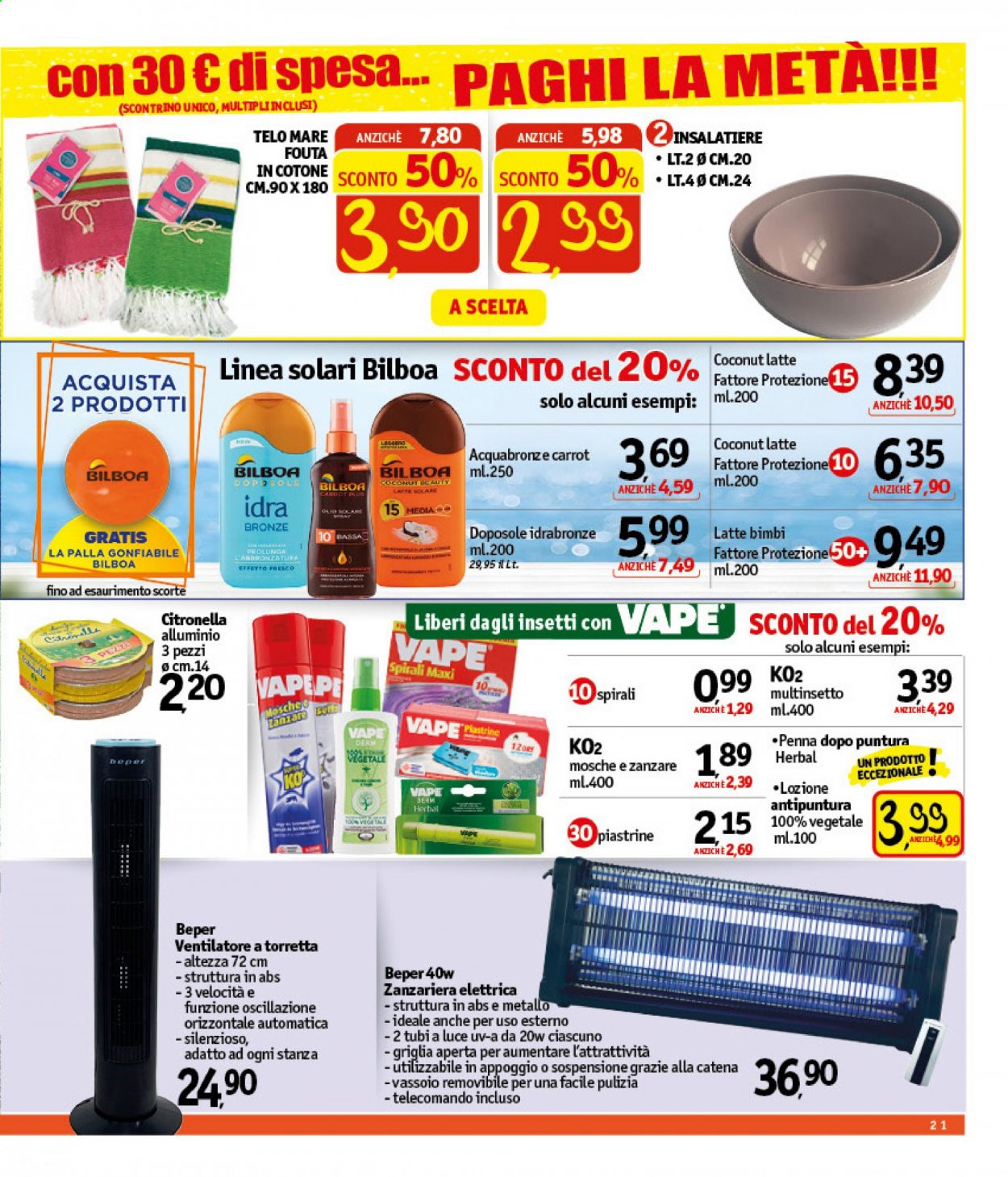 Volantino Famila - 29/7/2021 - 7/8/2021. Pagina 21