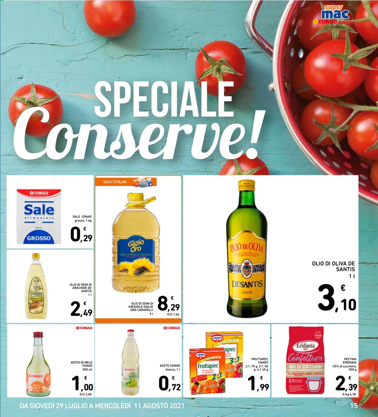 Volantino Conad - 29/7/2021 - 10/8/2021. Pagina 15
