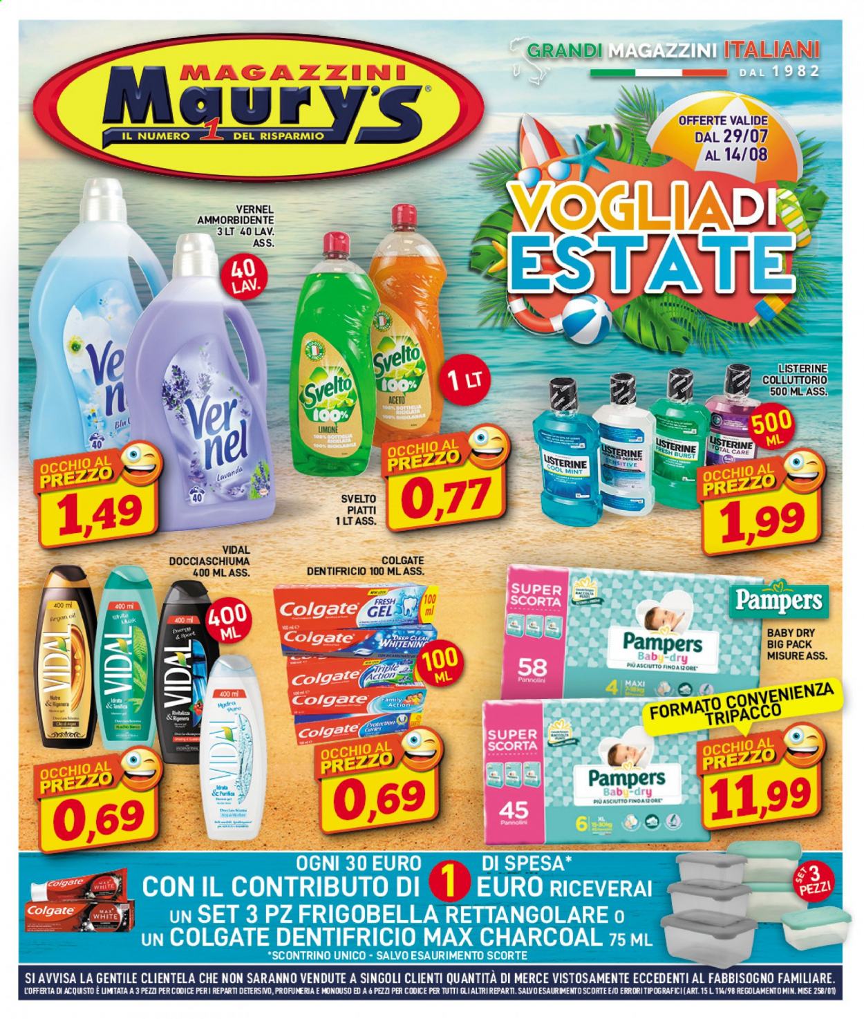 Volantino Maury's - 29/7/2021 - 14/8/2021. Pagina 1