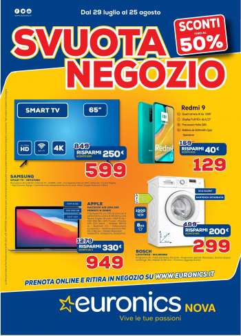 Volantino Euronics - 29.7.2021 - 25.8.2021.