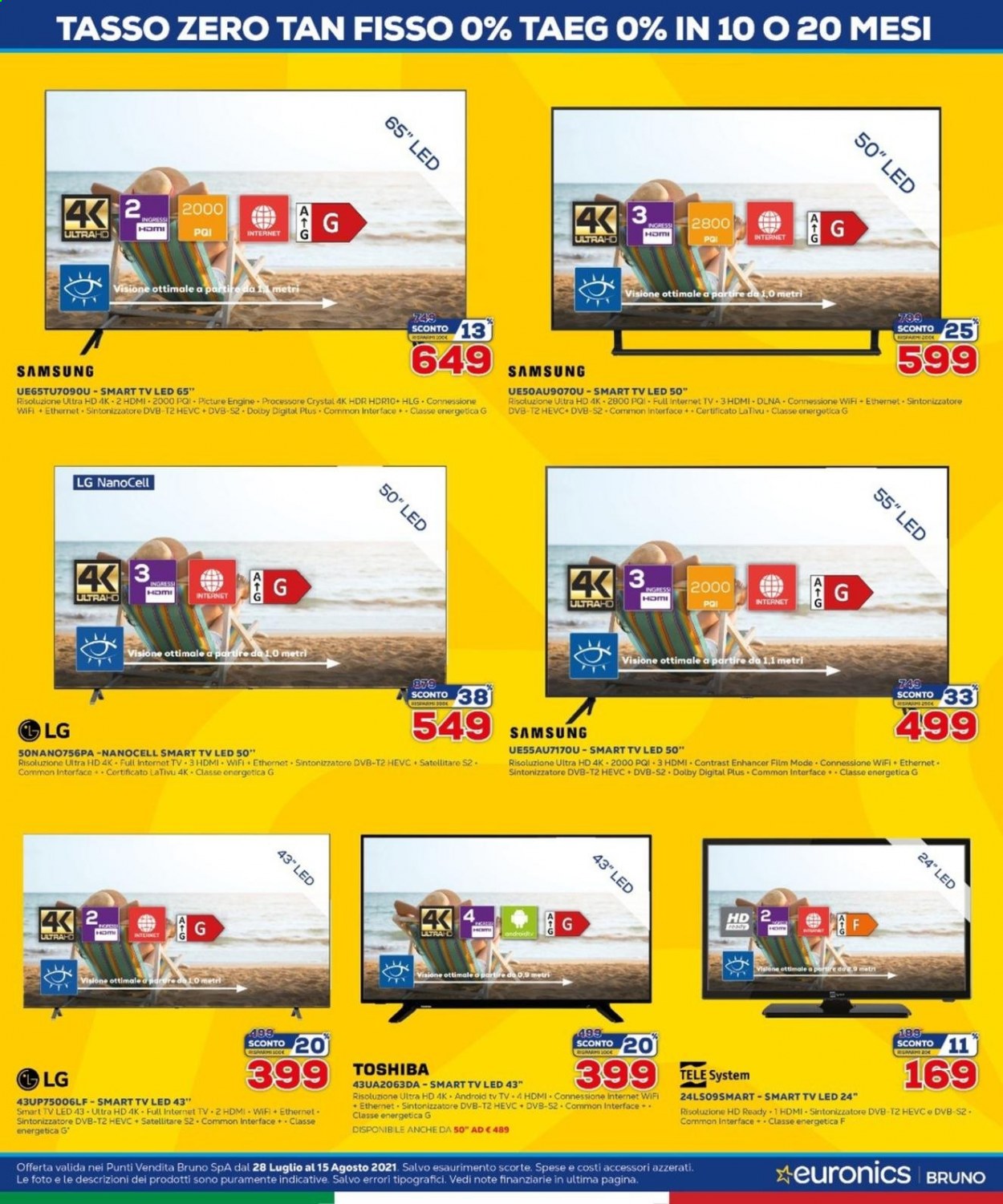 Volantino Euronics - 28/7/2021 - 15/8/2021. Pagina 11