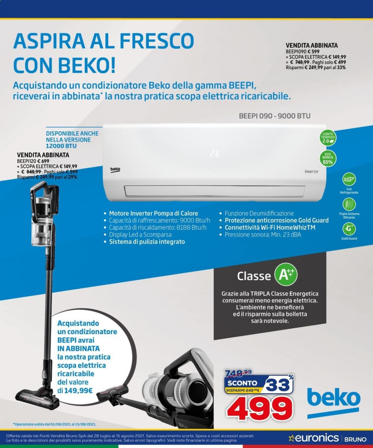 Volantino Euronics - 28/7/2021 - 15/8/2021. Pagina 17