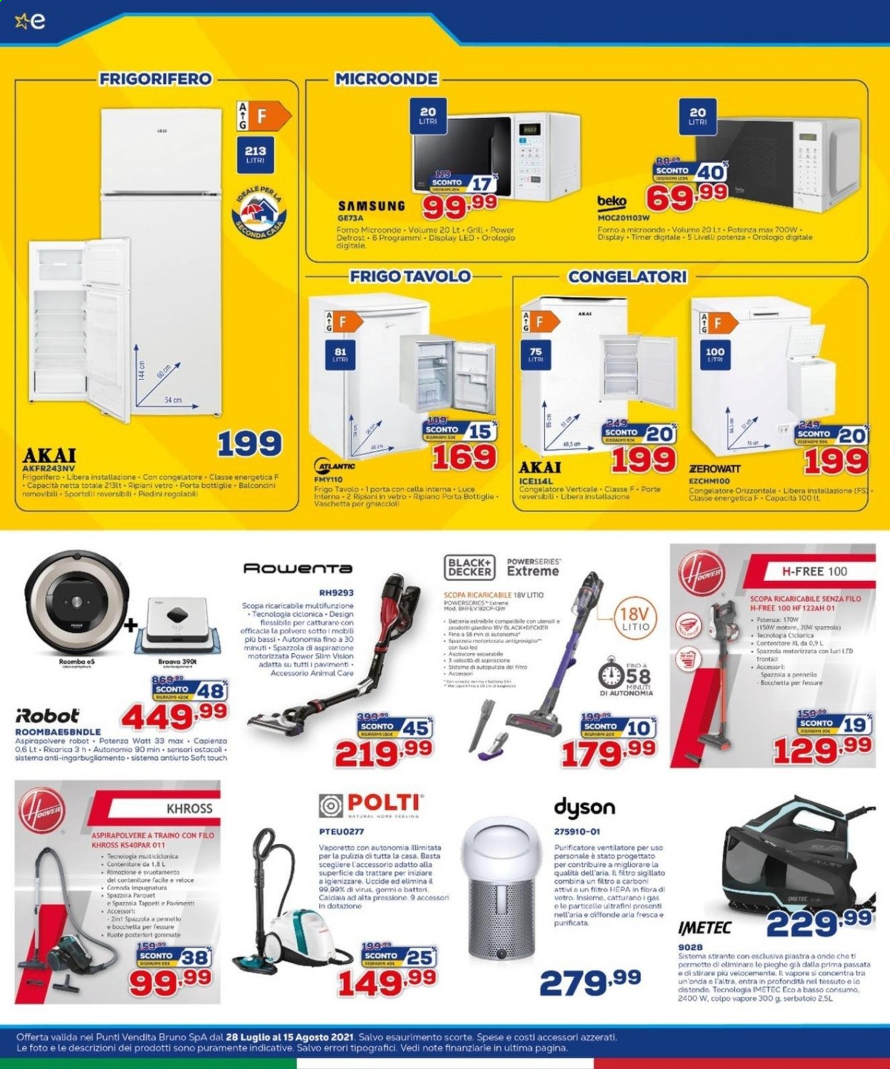 Volantino Euronics - 28/7/2021 - 15/8/2021. Pagina 22