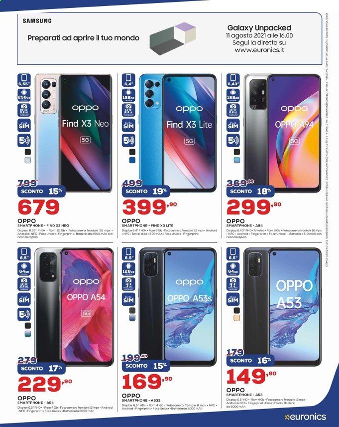 Volantino Euronics - 29/7/2021 - 31/8/2021. Pagina 16