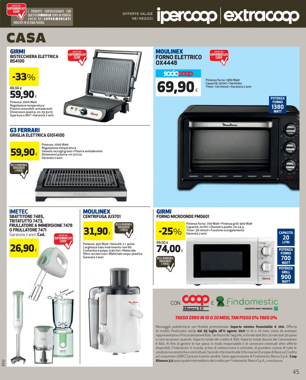 Volantino Coop - 29/7/2021 - 11/8/2021. Pagina 45