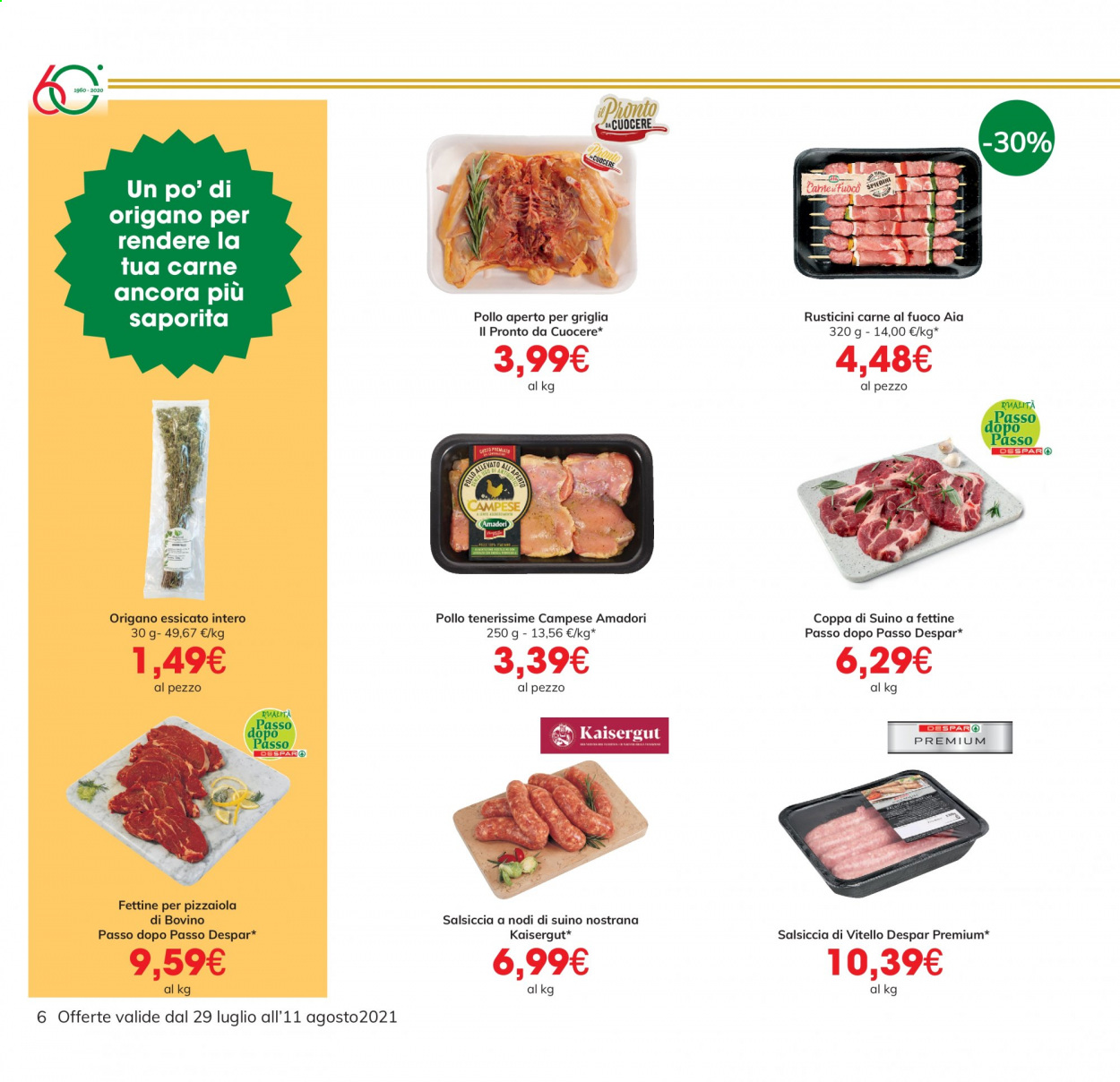Volantino Eurospar - 29/7/2021 - 11/8/2021. Pagina 6