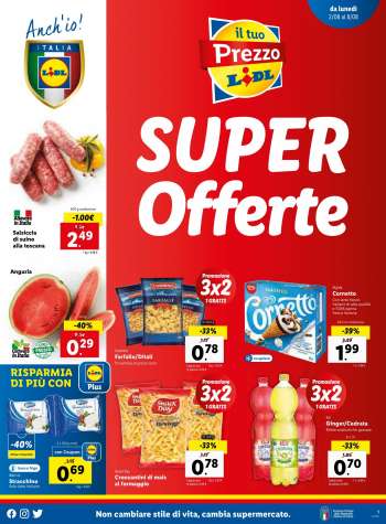 Volantino Lidl - 2.8.2021 - 8.8.2021.