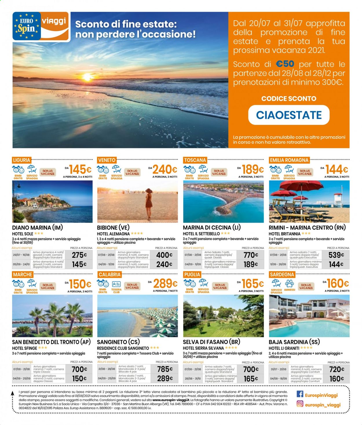 Volantino EuroSpin - 22/7/2021 - 1/8/2021. Pagina 18