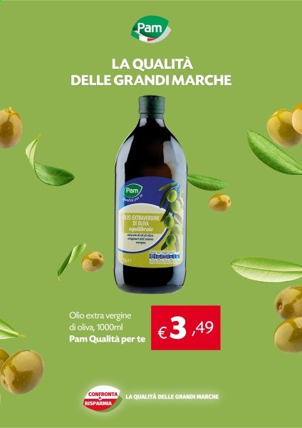 thumbnail - Volantino Pam Panorama - Prodotti in offerta - olio, olio extra vergine di oliva. Pagina 1.