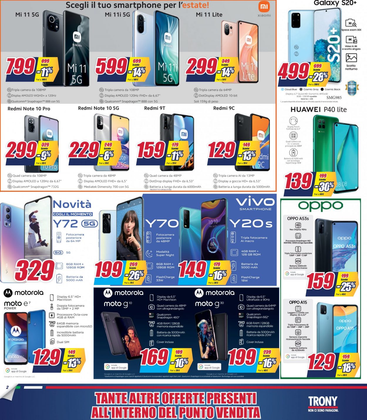 Volantino Trony - 31/7/2021 - 21/8/2021. Pagina 2
